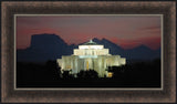 Cardston Temple - Chief Mountain Panorama by Hank deLespinasse