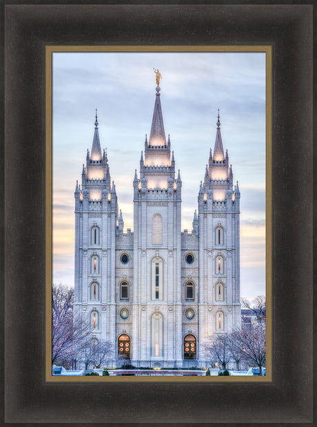 Salt Lake Temple - Winter Sunset