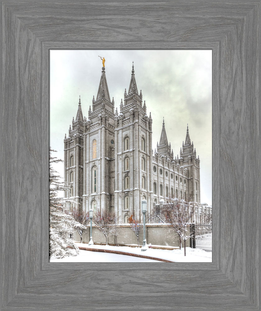 Salt Lake Temple - Snowy View