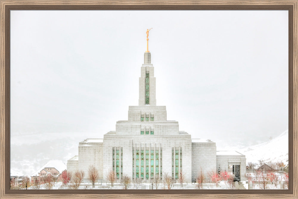 Draper Temple - Before the Snowstorm