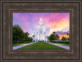 St. George Temple- Sunburst Sunset by Lance Bertola