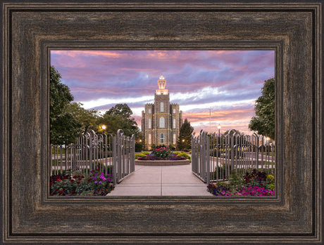 Logan Utah Temple - Landmark of Light by Lance Bertola