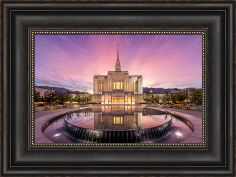 Ogden Utah Temple - Sunrise Reflection by Lance Bertola