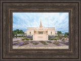 Phoenix Arizona Temple - Purple Flower Pathway by Lance Bertola