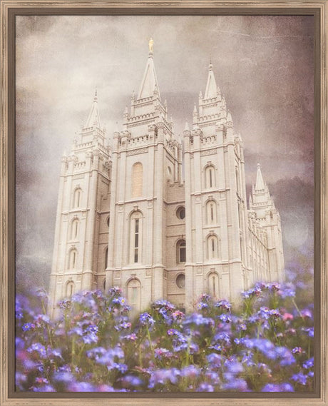 Salt Lake Temple - Forget Me Not by Mandy Jane Williams
