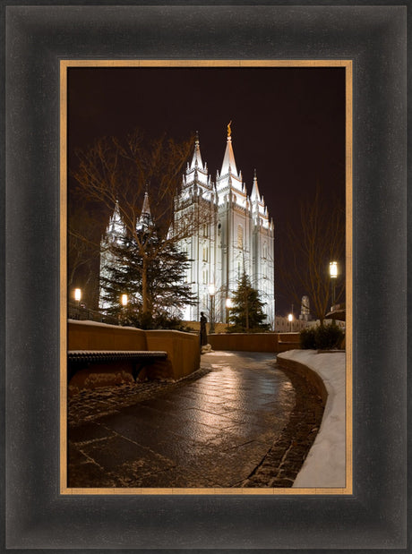 Salt Lake Temple - Snow Path