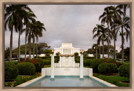 Laie Temple - Textured Sky