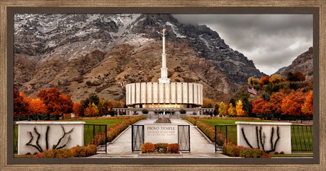 Provo Temple - Fall Gates panoramic
