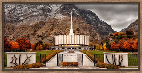 Provo Temple - Fall Gates panoramic