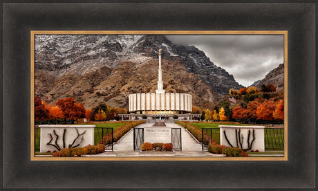 Provo Temple - Fall Gates panoramic