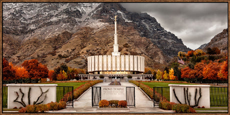 Provo Temple - Fall Gates panoramic