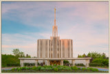 Seattle Temple - Spring Sunset