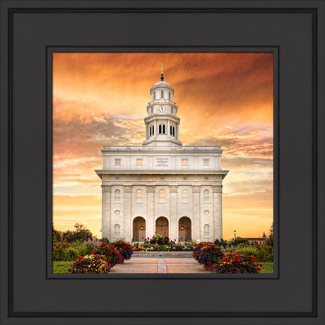 Nauvoo Temple - Nauvoo Sunrise Detail by Robert A Boyd