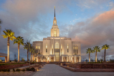Red Cliffs Utah Temple - Sunset