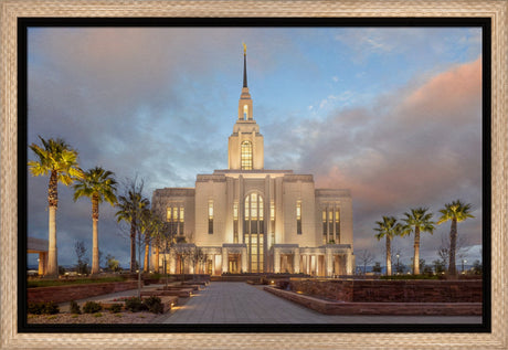 Red Cliffs Utah Temple - Sunset