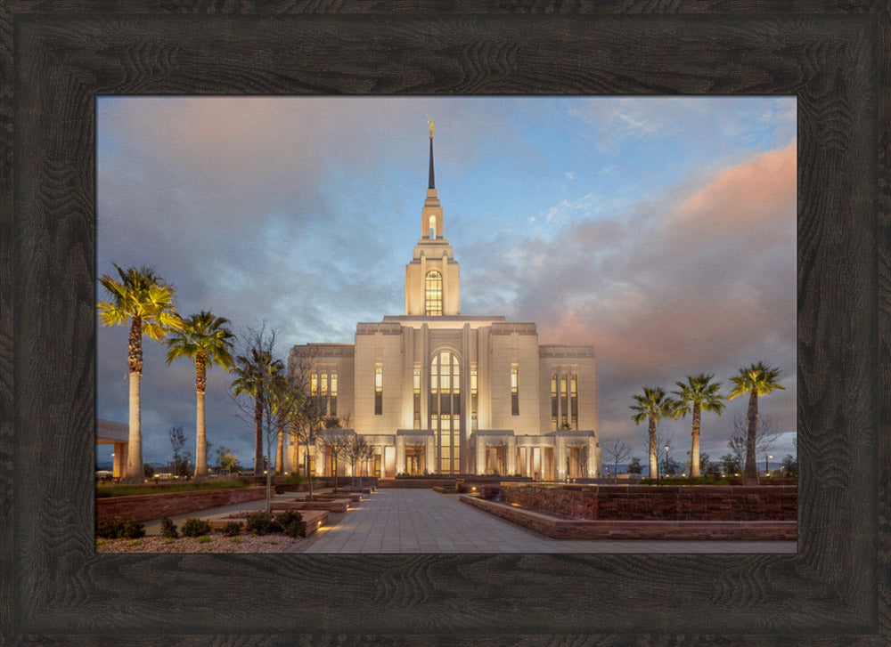 Red Cliffs Utah Temple - Sunset