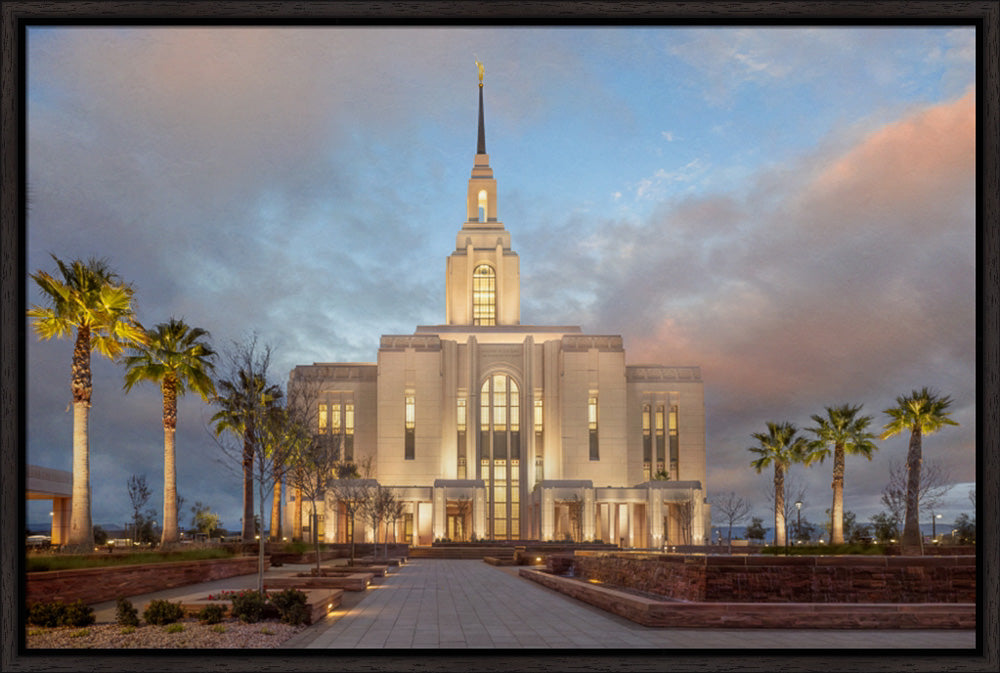 Red Cliffs Utah Temple - Sunset