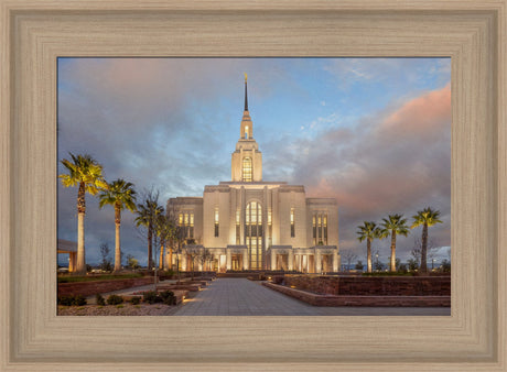 Red Cliffs Utah Temple - Sunset