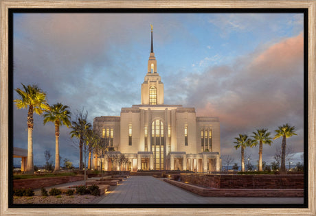 Red Cliffs Utah Temple - Sunset