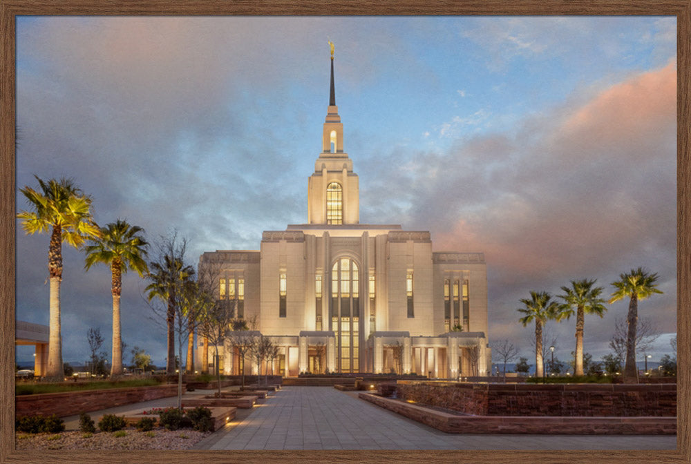 Red Cliffs Utah Temple - Sunset