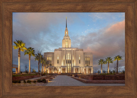 Red Cliffs Utah Temple - Sunset