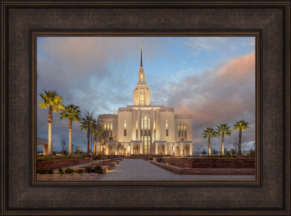 Red Cliffs Utah Temple - Sunset