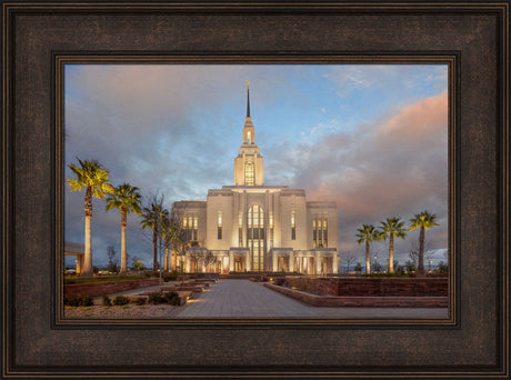Red Cliffs Utah Temple - Sunset