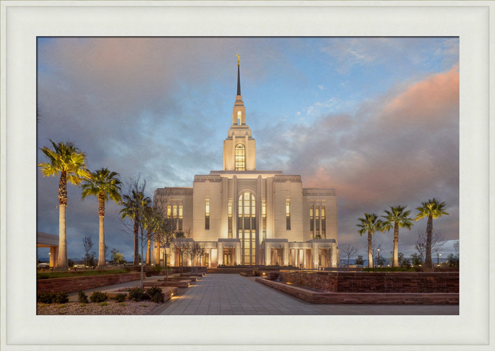 Red Cliffs Utah Temple - Sunset