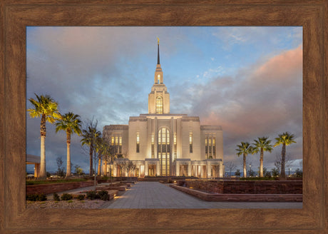 Red Cliffs Utah Temple - Sunset