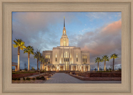 Red Cliffs Utah Temple - Sunset