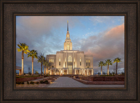 Red Cliffs Utah Temple - Sunset