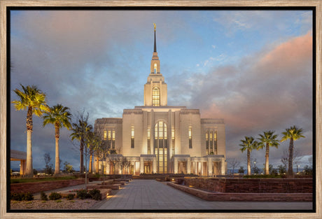 Red Cliffs Utah Temple - Sunset