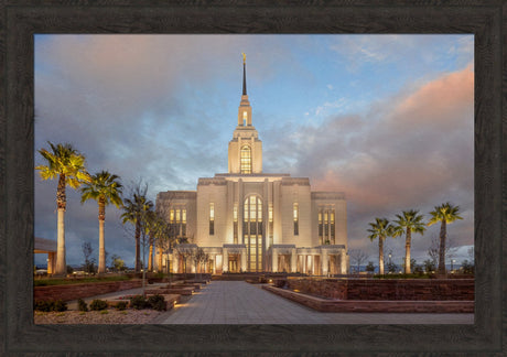 Red Cliffs Utah Temple - Sunset