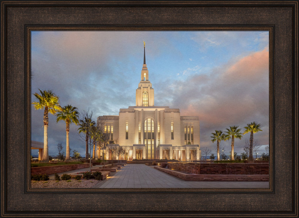 Red Cliffs Utah Temple - Sunset