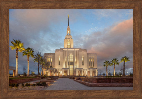 Red Cliffs Utah Temple - Sunset