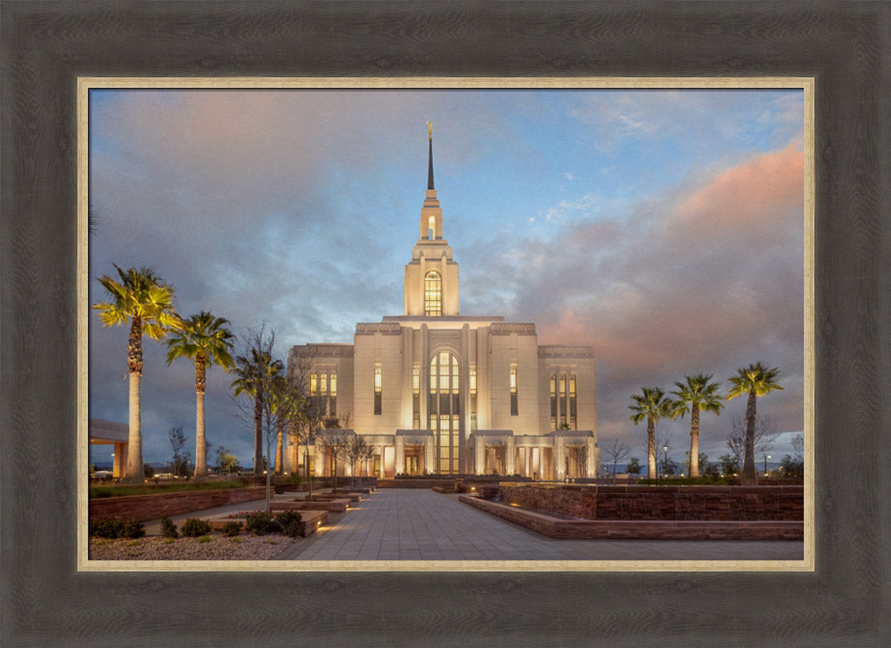 Red Cliffs Utah Temple - Sunset