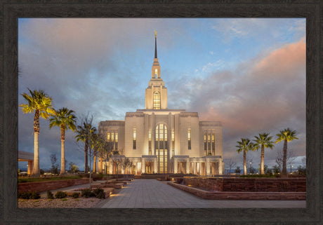 Red Cliffs Utah Temple - Sunset