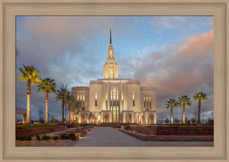 Red Cliffs Utah Temple - Sunset