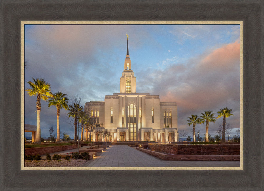 Red Cliffs Utah Temple - Sunset