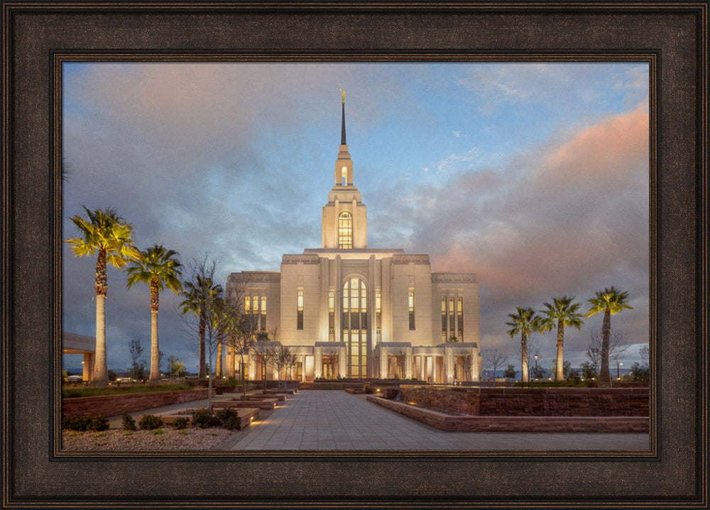 Red Cliffs Utah Temple - Sunset