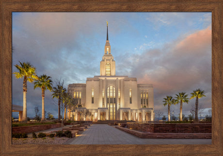 Red Cliffs Utah Temple - Sunset