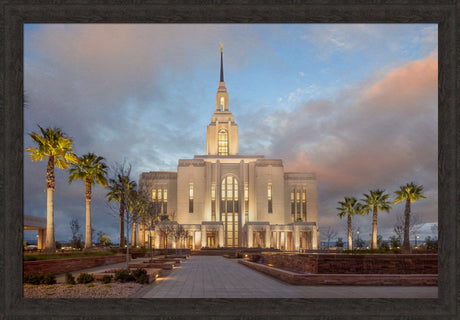 Red Cliffs Utah Temple - Sunset