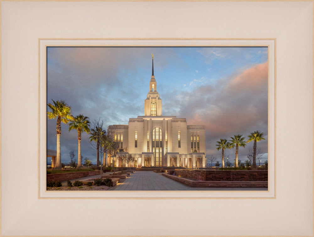 Red Cliffs Utah Temple - Sunset
