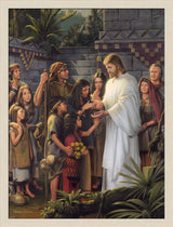 Jesus appears to the Nephites in America shortly after his resurrection. Art 20