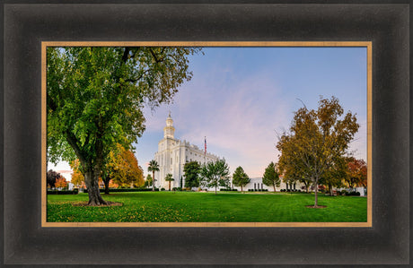 St George Temple - Green and Blue in Fall