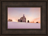 Logan Temple - Sunrise in the Snow