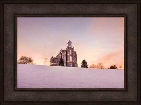 Logan Temple - Sunrise in the Snow