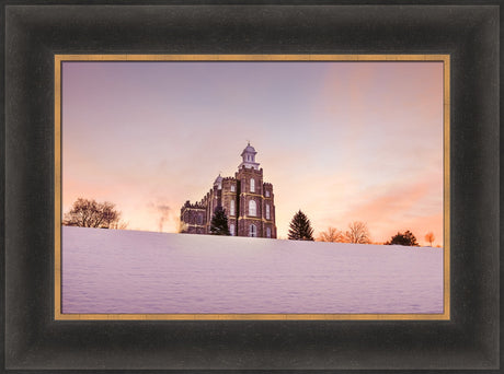 Logan Temple - Sunrise in the Snow
