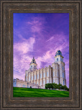 Manti Temple - Pink Sunrise