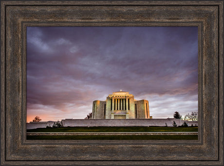 Cardston Temple - Purple Storm